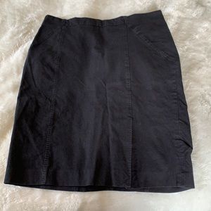 Black pencil skirt
